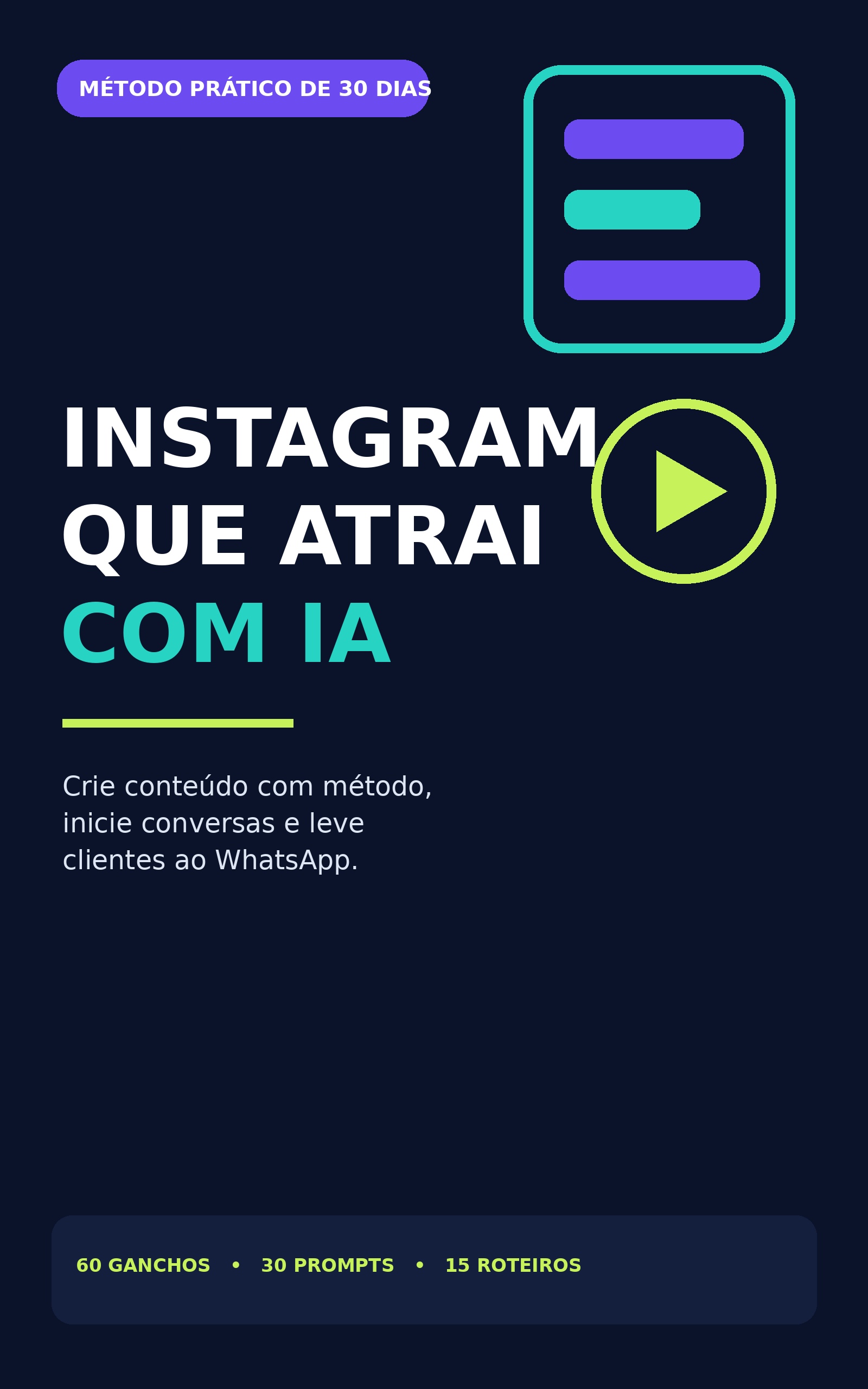 Capa Instagram que Atrai com IA